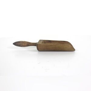 Antique Wood Kitchen Scoop